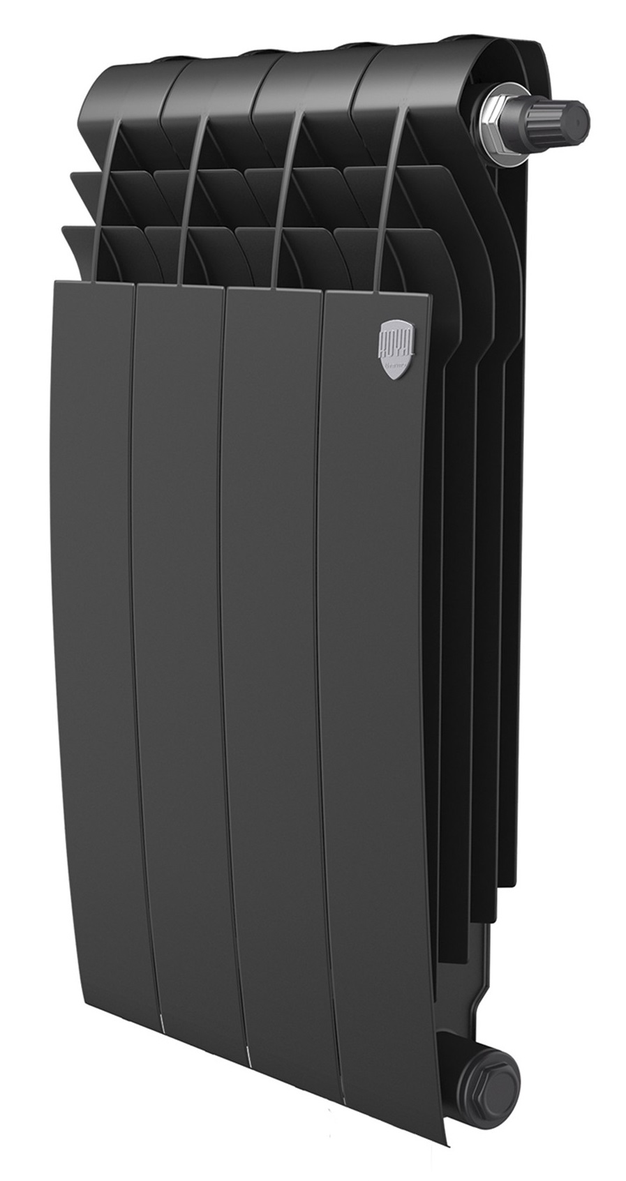 Радиатор отопления ROYAL THERMO Biliner B 500 Черный - 4 секц. биметаллический НС-1682287