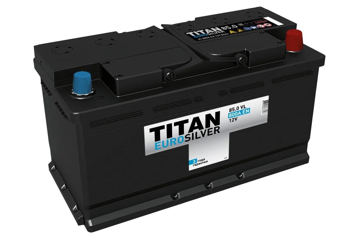 Аккумулятор TITAN EUROSILVER 85.0 VL низкий 800А 4607008883626