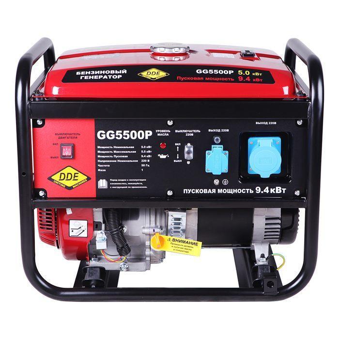 Генератор бензиновый DDE GG 5500P GG5500P