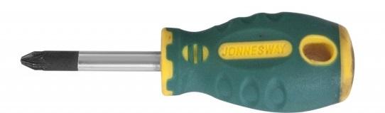 Отвертка крестовая JONNESWAY D71Z238 POZIDRIV® ANTI-SLIP GRIP, PZ2 x 38 мм 049225