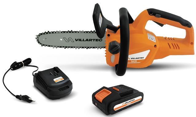 Пила цепная аккумуляторная VILLARTEC SA20Set (SET: AS202, AC202)