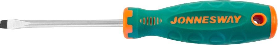 Отвертка шлицевая JONNESWAY D71S6100 ANTI-SLIP GRIP, SL6.5х100 мм
