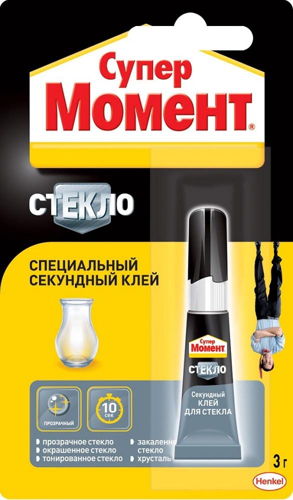 Клей секундный МОМЕНТ СУПЕР СТЕКЛО (блистер 3 г) 1198353