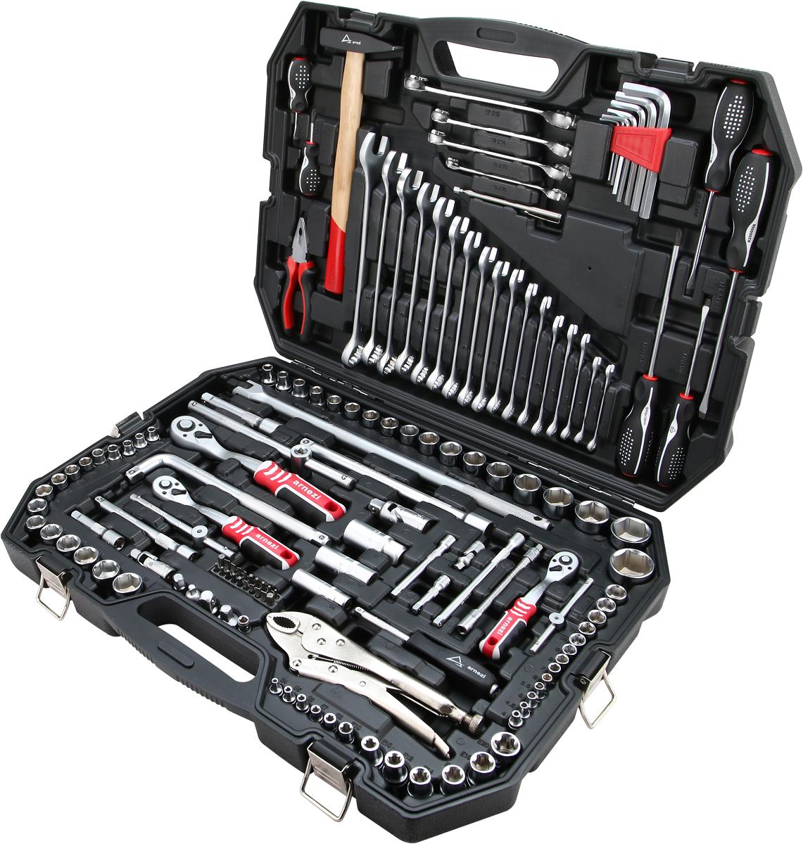 Набор инструментов ARNEZI R0900147 1/4"DR, 1/2"DR, 3/8"DR, 147 пр
