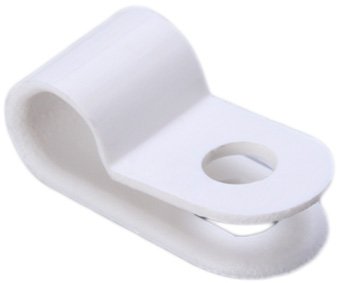 Скоба крепежная FORTISFLEX СНК 12, 100шт. пластиковая 66447