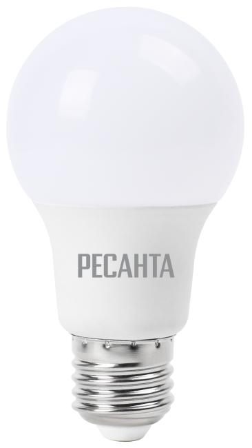 Лампа светодиодная Ресанта A60 9W 4000К E27 76/1/14