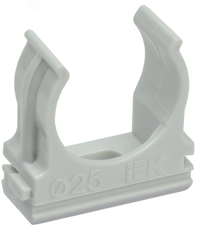 Клипса IEK CF20 для труб с защелкой CTA10D-CF20-K41-100