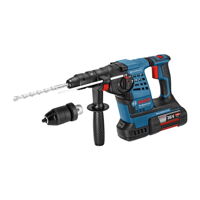 Перфоратор аккумуляторный BOSCH GBH 36 VF-LI Plus патрон БЗП в комплекте 0611907002 2х4,0Ач, кейс L-Boxx