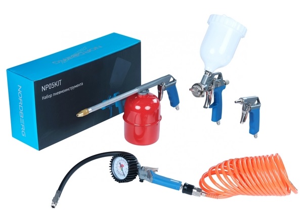 Набор пневмоинструмента NORDBERG NP05KIT 5 предм ЦБ-00018196