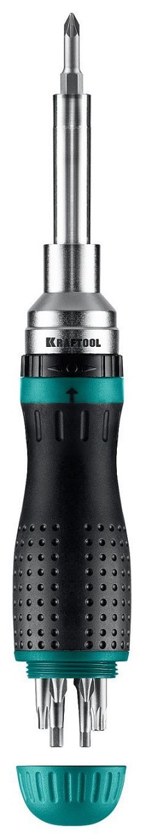 Отвертка KRAFTOOL 25862 KraftMax 19 реверсивная с битами 19-в-1