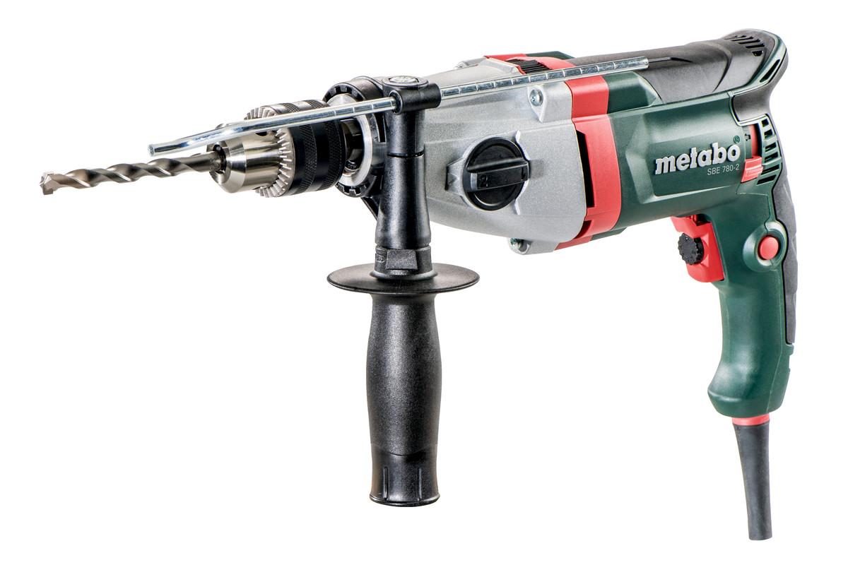 Дрель ударная сетевая METABO SBE 780 - 2 (ЗВП) двухскоростная, кейс 600781510