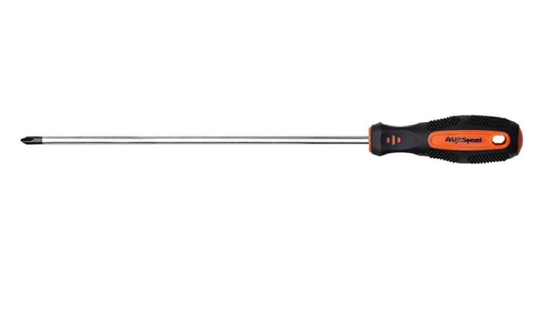 Отвертка крестовая AV Steel AV-410006 PH0 х 150 мм