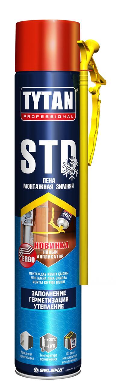 Пена монтажная TYTAN STD ЭРГО стандарт, всесезонная (750мл) тов-213553