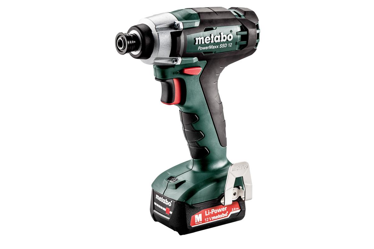 Гайковерт аккумуляторный METABO PowerMaxx SSD 12 2х2.0 Ач кейс 601114500