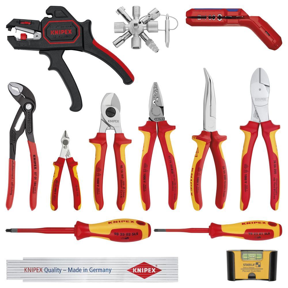 Диэлектрический набор инструмента KNIPEX KN-002090V02 Electro 2, 13 предметов