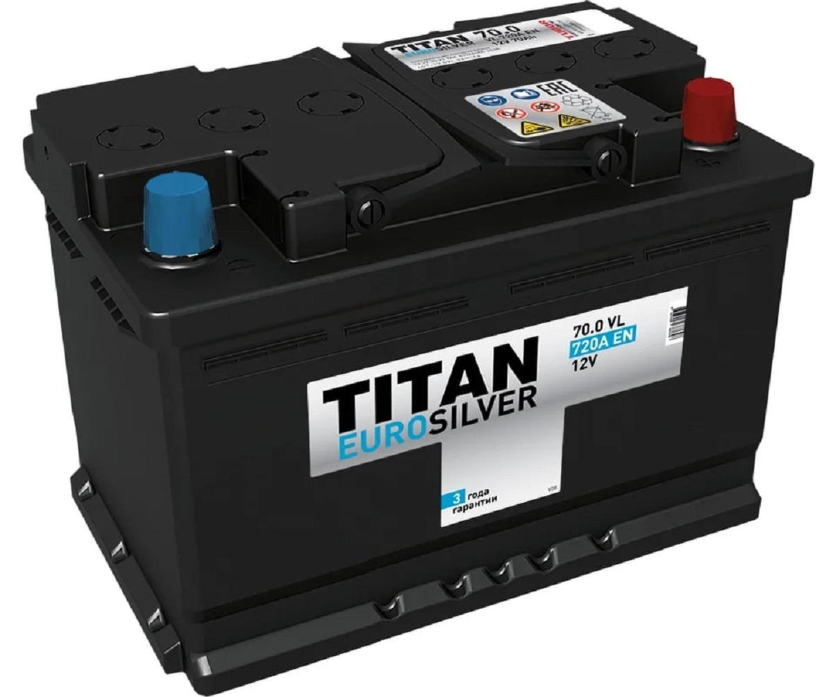 Аккумулятор TITAN EUROSILVER 70.0 VL kamina 650А 4607008887648