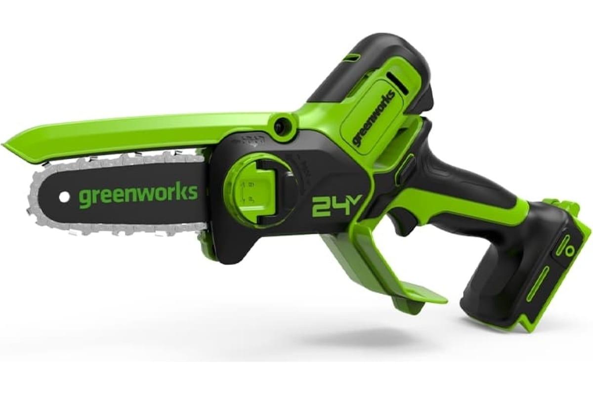 Пила цепная аккумуляторная GREENWORKS GD24CSMNX 15см 24V, бесщеточная, без АКБ и ЗУ 2008707