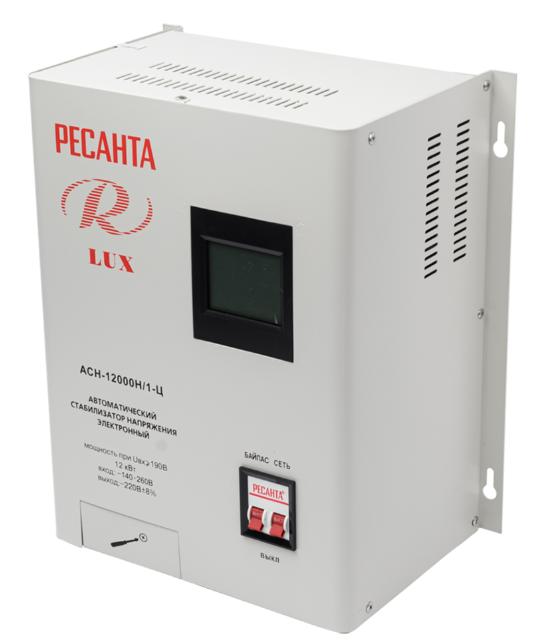 Стабилизатор напряжения однофазный Ресанта АСН-12000 Н/1-Ц Lux 63/6/22