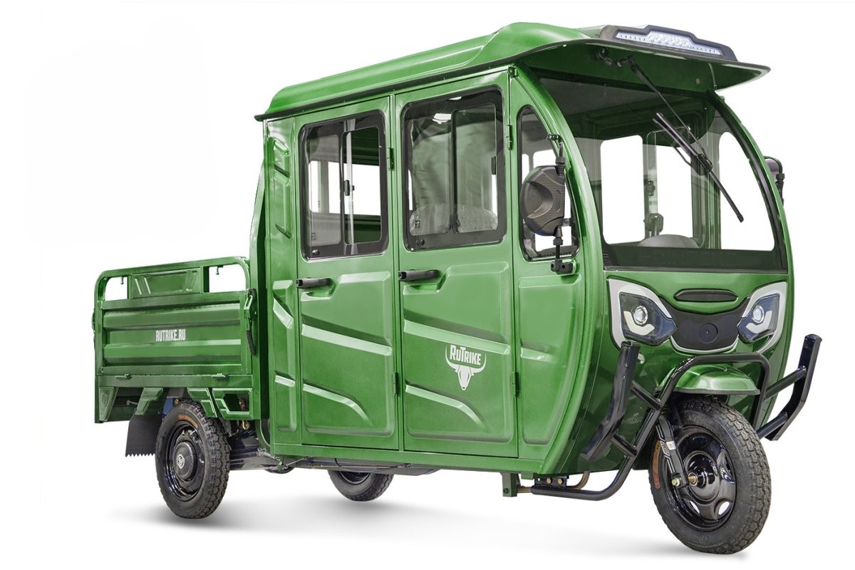 Трицикл грузовой RUTRIKE Рейс обогрев 1300 60V1200W Зеленый 2891 025012-2891