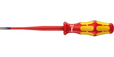 Отвертка шлицевая диэлектрическая WERA Kraftform Plus 100 VDE 160iS 1.0 x 5.5 x 125 мм WE-006442 WE-006442