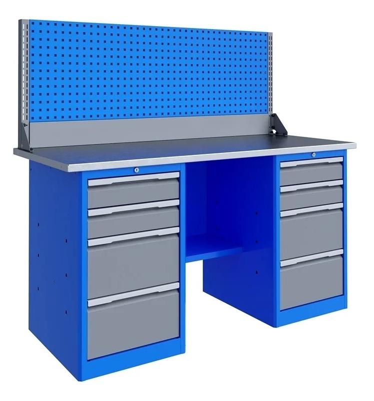 Верстак слесарный двухтумбовый ВЕРСТАКОФФ TNC 161.44.1-1 125177