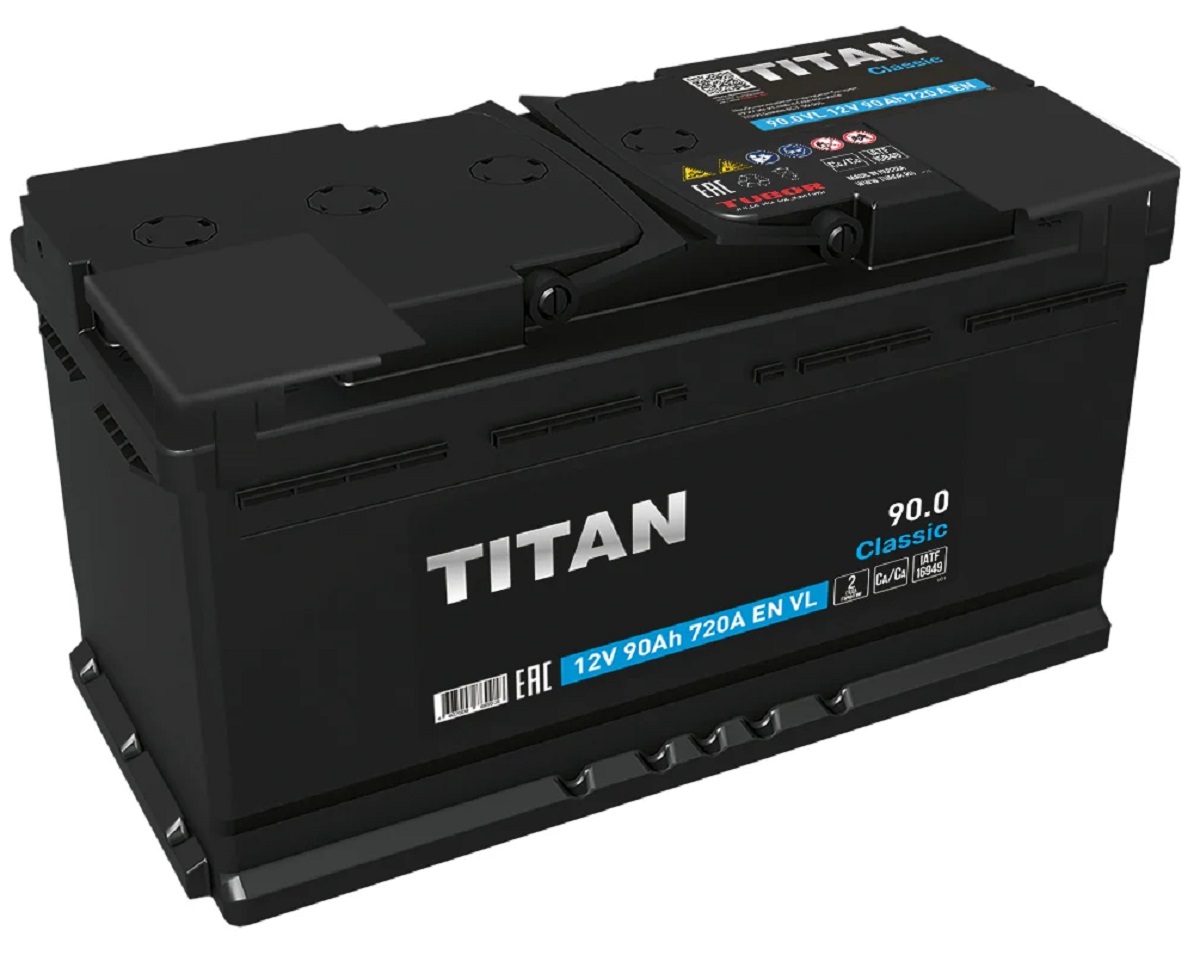 Аккумулятор TITAN Classic 6СТ-90.0 VL 720А 4607008889918