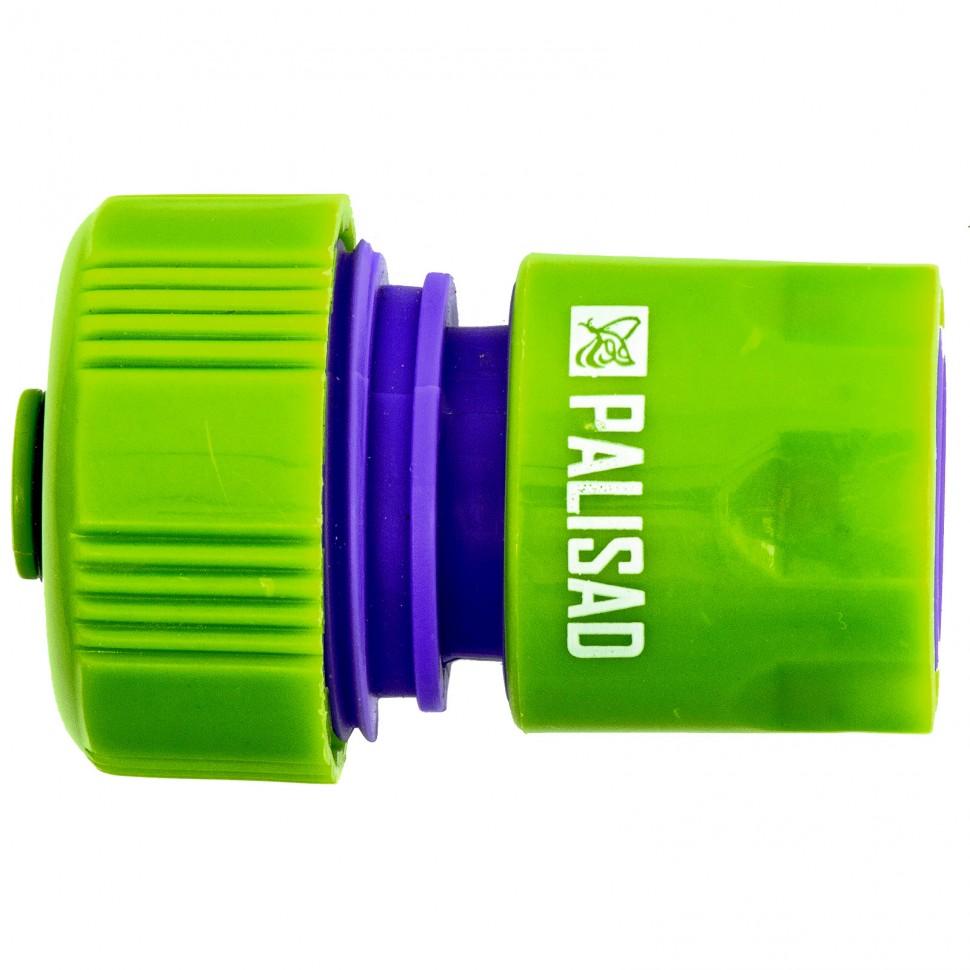 Коннектор PALISAD 3/4" с аквастопом 66165 66165