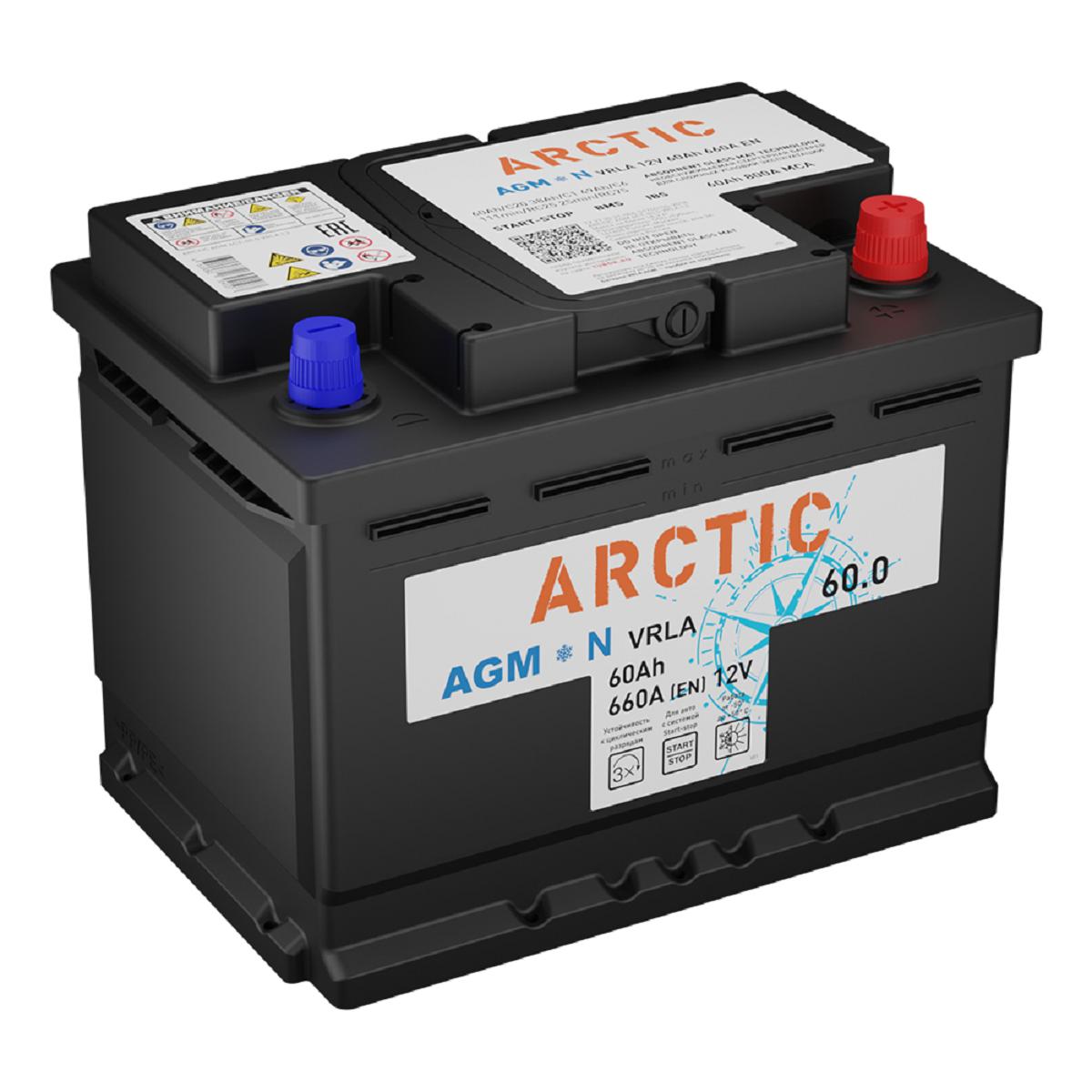 Аккумулятор ARCTIC AGM 60.0 VRLA L2 (О.П.) (243х175х190) 4610082704107