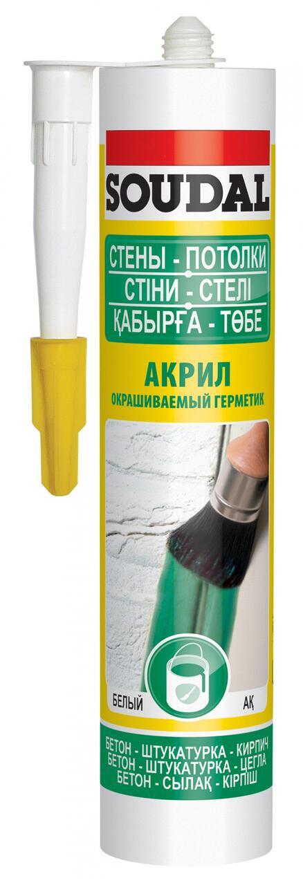 Герметик SOUDAL АКРИЛ белый 105877 105877