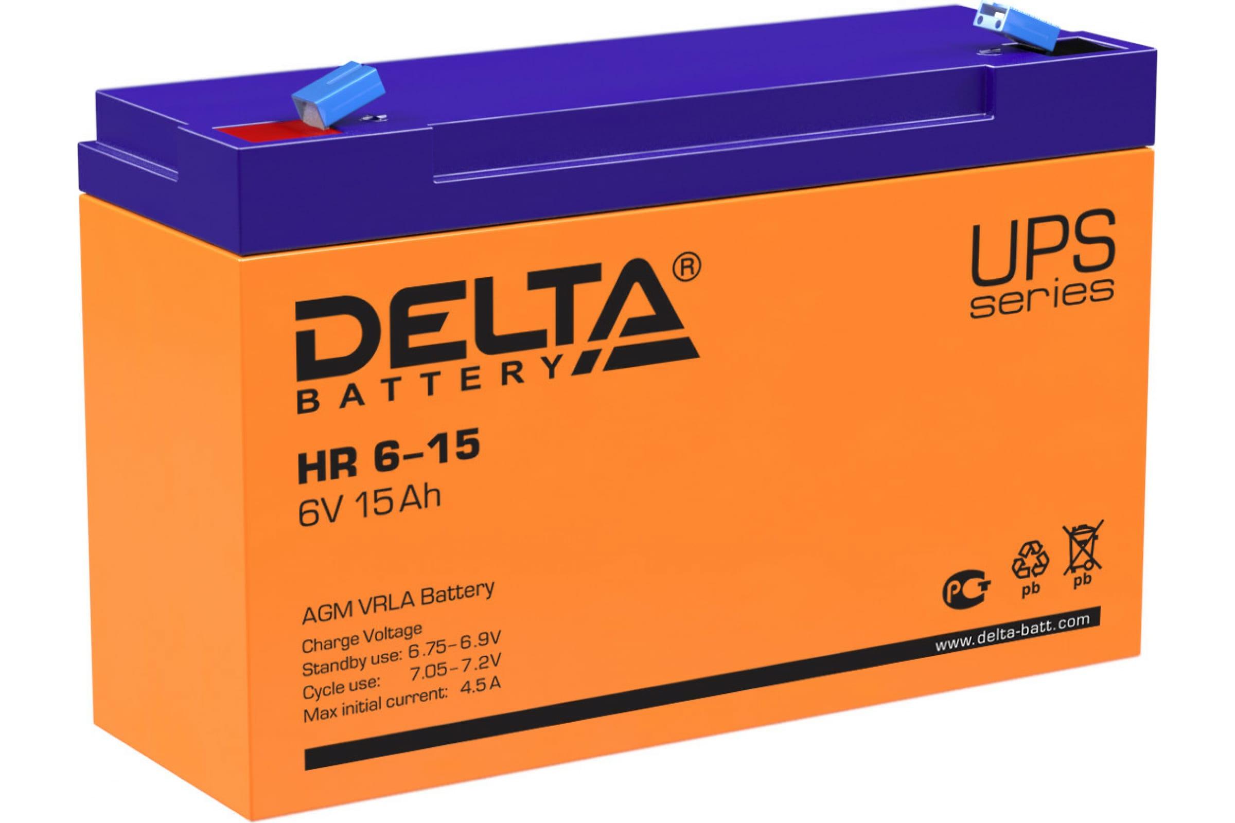 Аккумулятор Delta HR 6-15