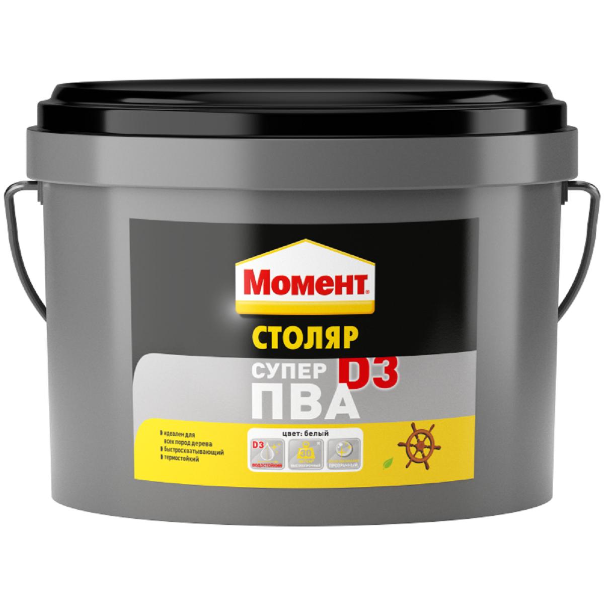 Клей МОМЕНТ Столяр SUPER PVA D3 (ведро 2 кг.) 740804