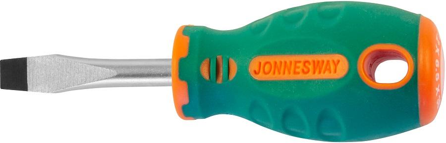 Отвертка шлицевая JONNESWAY D71S638 ANTI-SLIP GRIP, SL6.5х38 мм