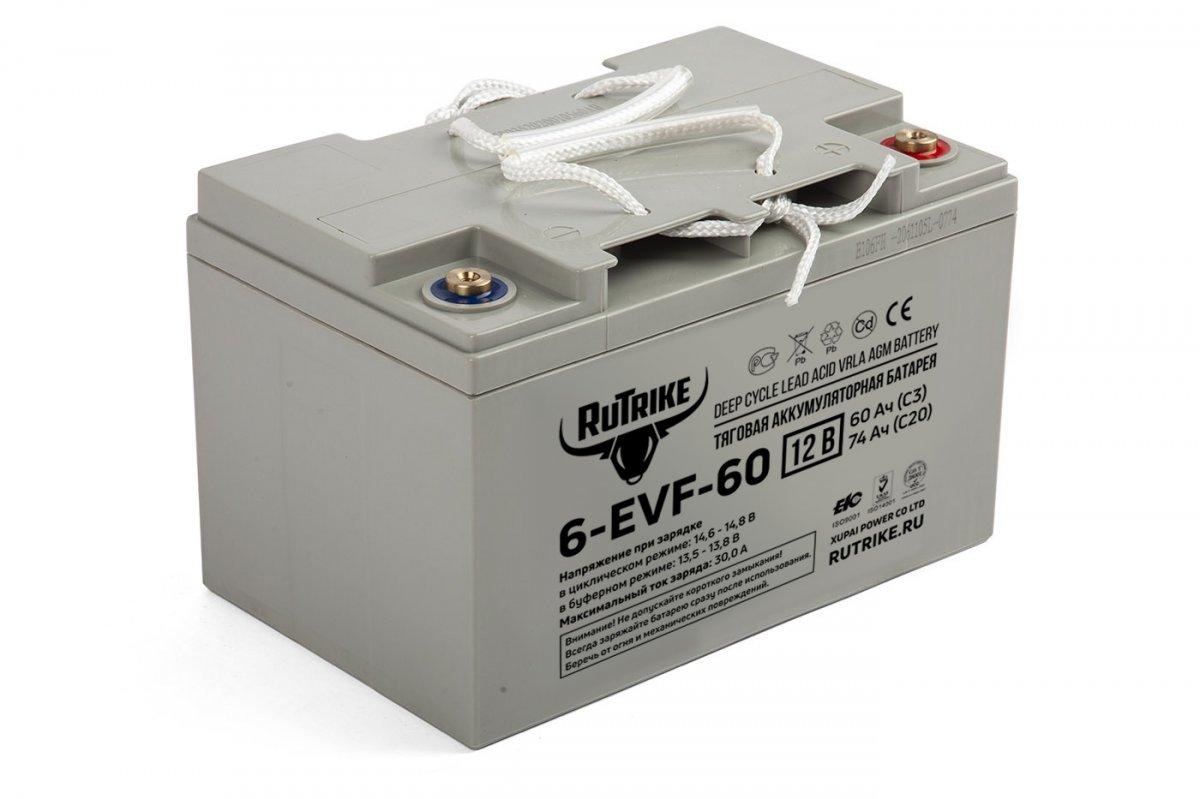 Аккумулятор RUTRIKE 12V 60A/H C3 тяговый 6-EVF-60 022599