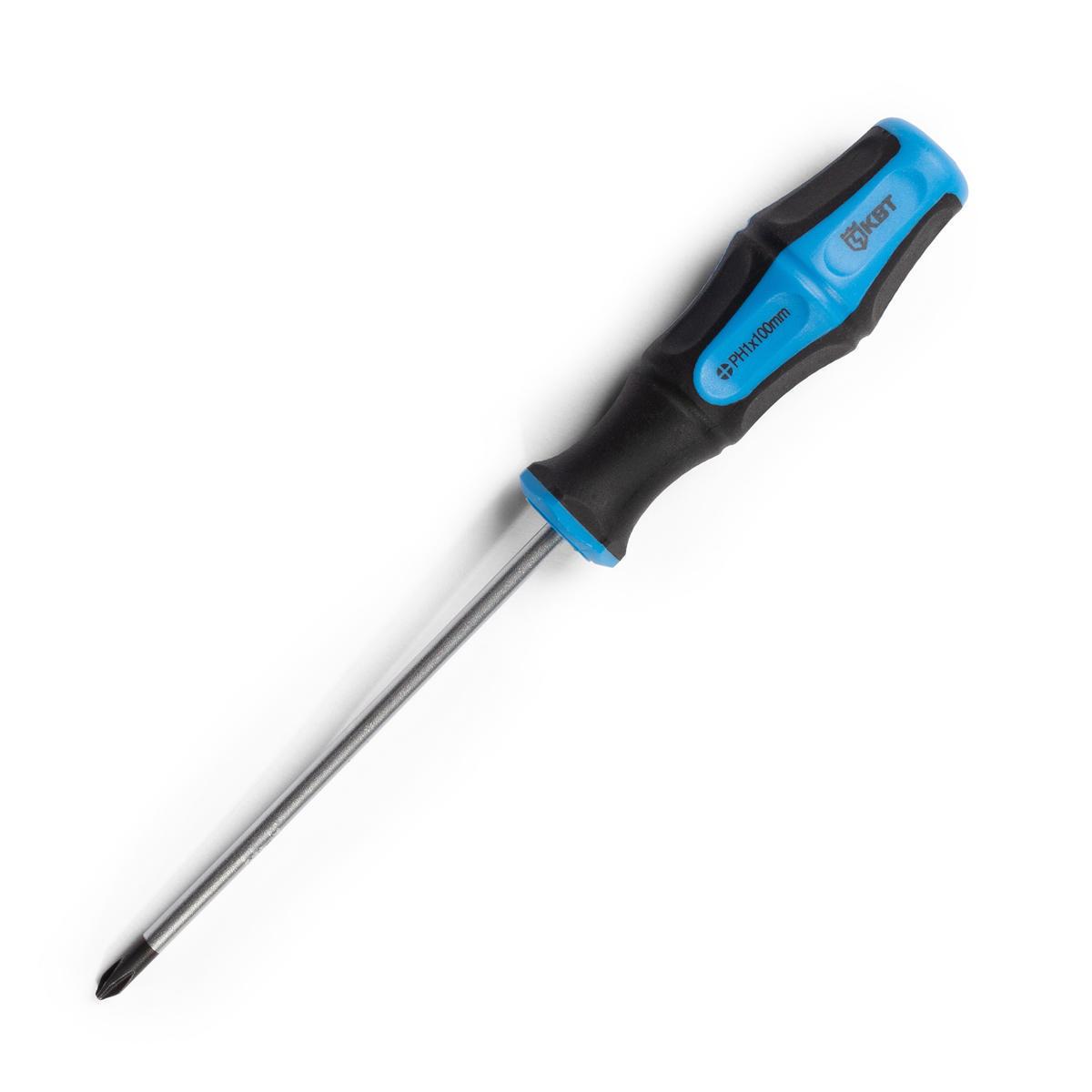Отвертка крестовая КВТ МАСТЕР Phillips ph1*100 77401