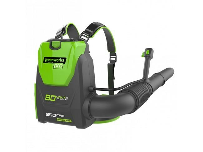 Воздуходувка аккумуляторная GREENWORKS GD80BPB ранцевая 80V, без АКБ и ЗУ 2402407
