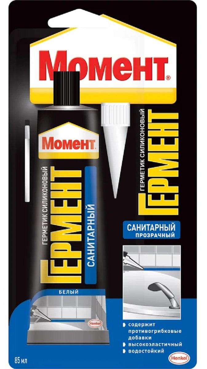 Герметик МОМЕНТ ГЕРМЕНТ Санитарный, прозрачный (85 мл) 1374339