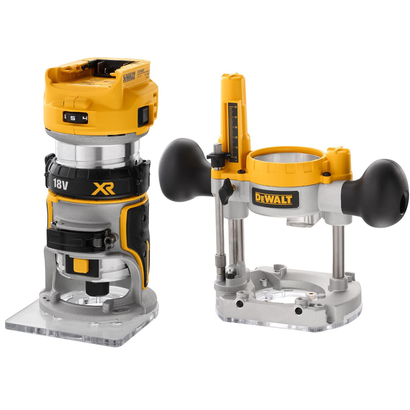 Фрезер аккумуляторный DeWALT DCW 604 N бесщеточный, без АКБ и ЗУ DCW604N-XJ