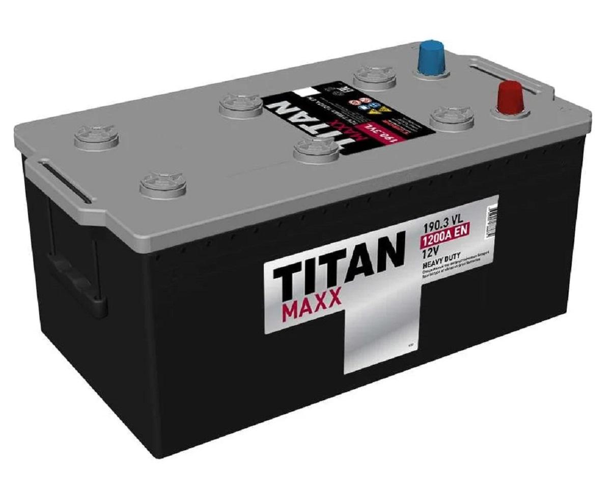 Аккумулятор TITAN MAXX EFB 190.3 VL 1200А конус 4607008888874