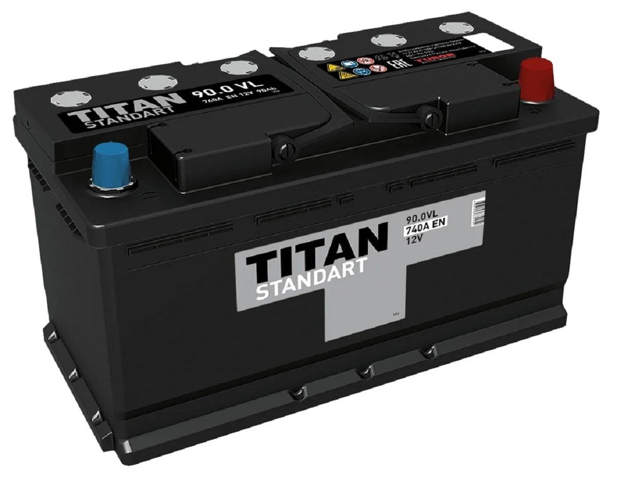 Аккумулятор TITAN STANDART 90.0 VL 740А 4607008882254