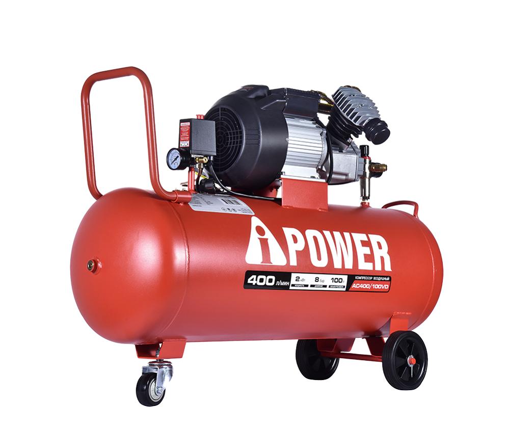 Компрессор поршневой A-iPOWER AC400/100VD 50106