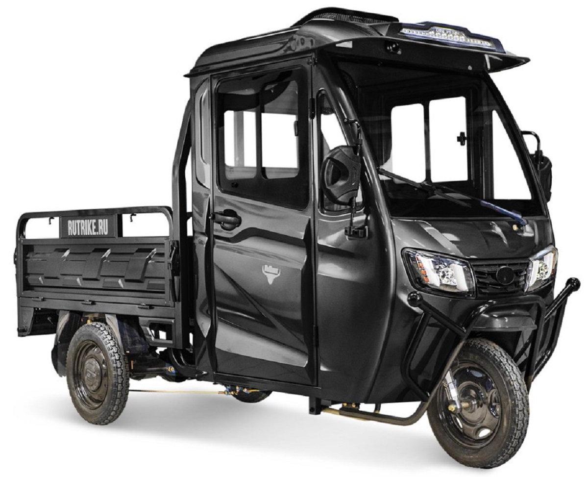 Трицикл грузовой RUTRIKE КАРГО Кабина 1500 60V1000W Черный матовый 2845 022468-2845