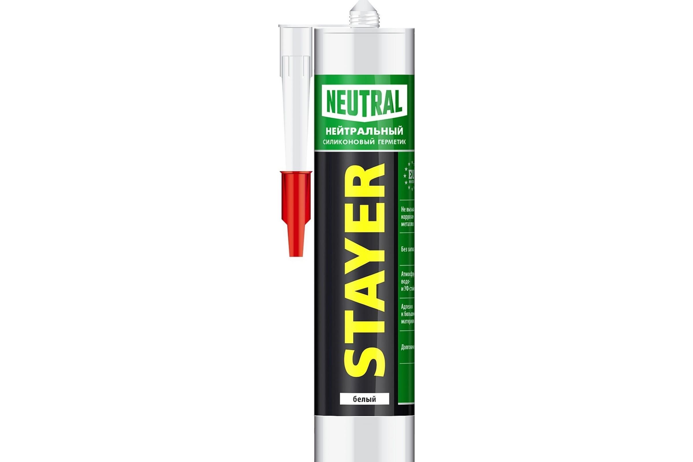 Герметик STAYER MASTER нейтральный, белый 41217-0_z01