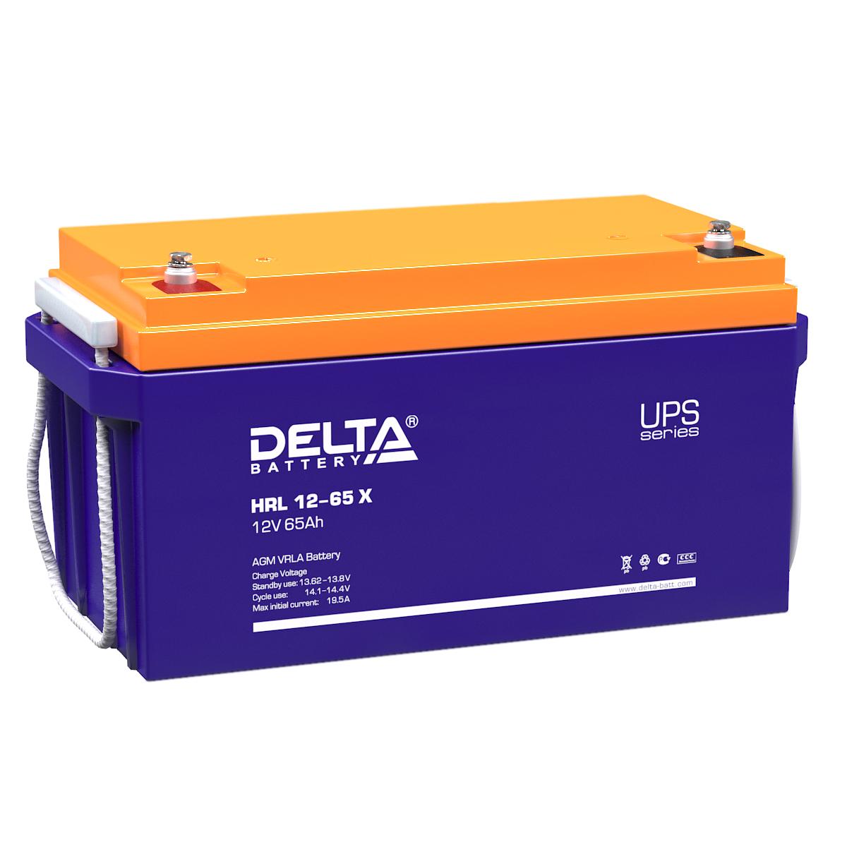 Аккумулятор Delta HRL 12-65 X
