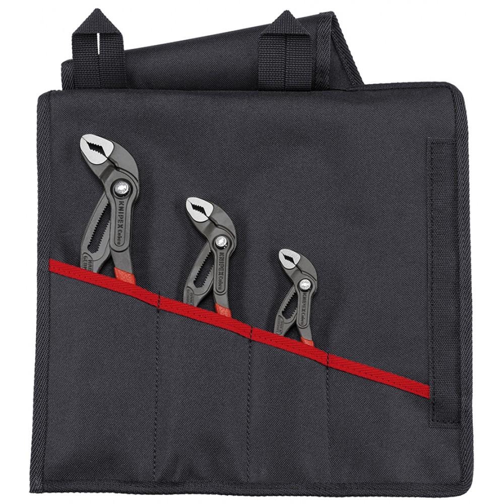 Набор переставных клещей KNIPEX KN-001955S7 в сумке-скрутке KN-8603150/250/300, 3 пред.