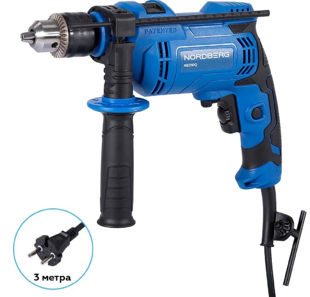 Дрель ударная сетевая NORDBERG NE010Q 850 вт
