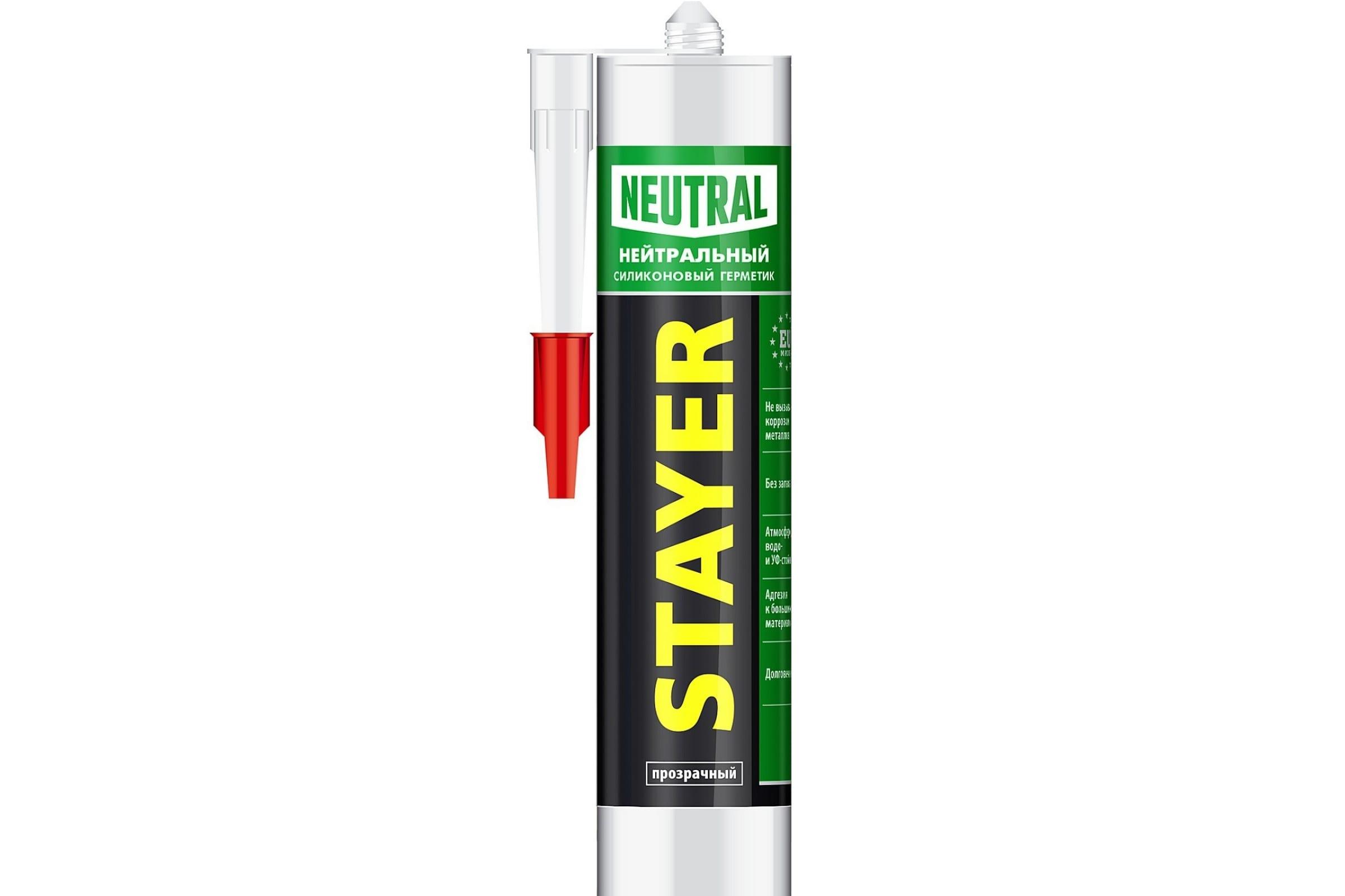 Герметик STAYER MASTER нейтральный, прозрачный 41217-2_z01