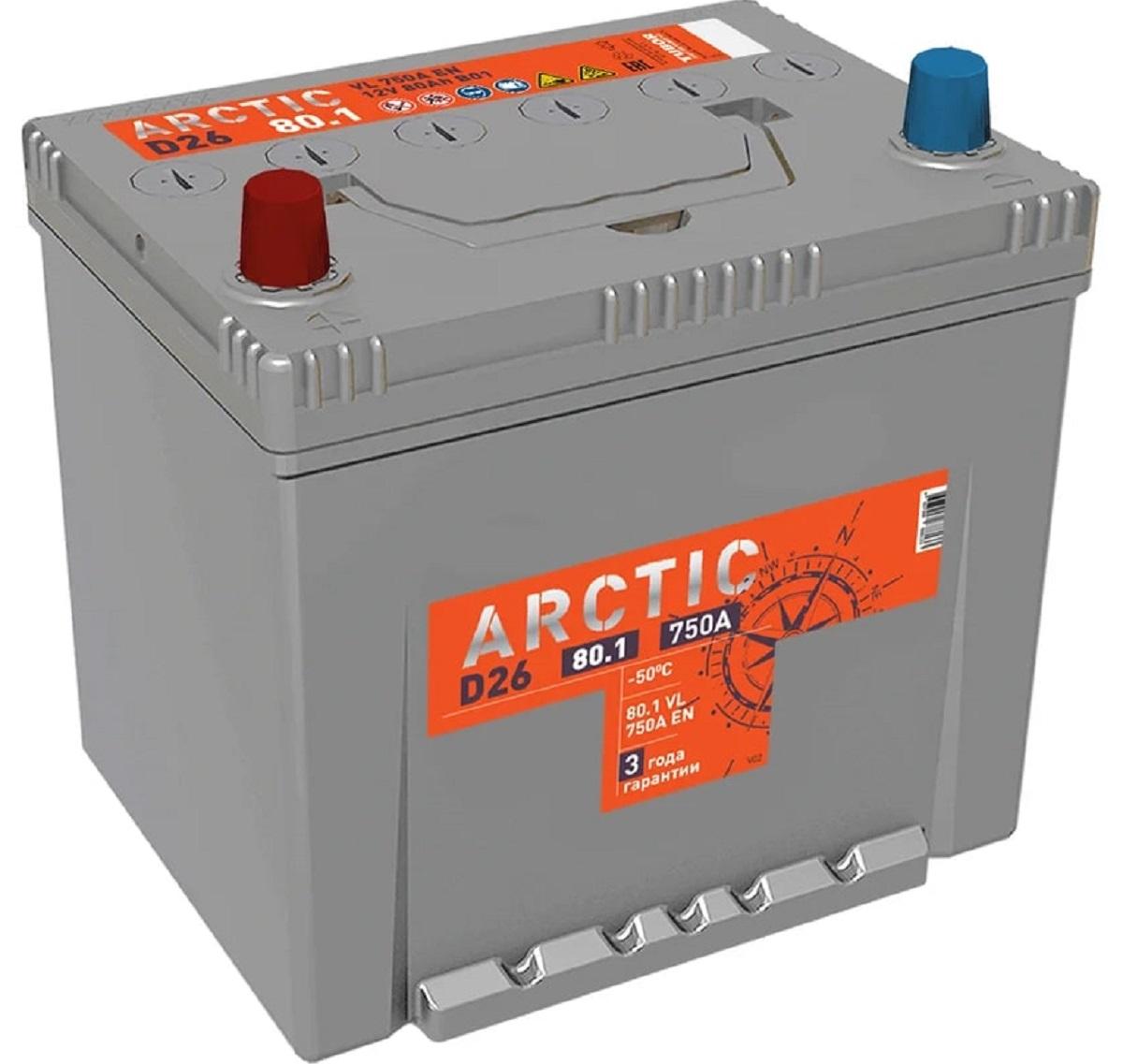 Аккумулятор TITAN ARCTIC ASIA 80.1 VL B01 730А 4607008888133