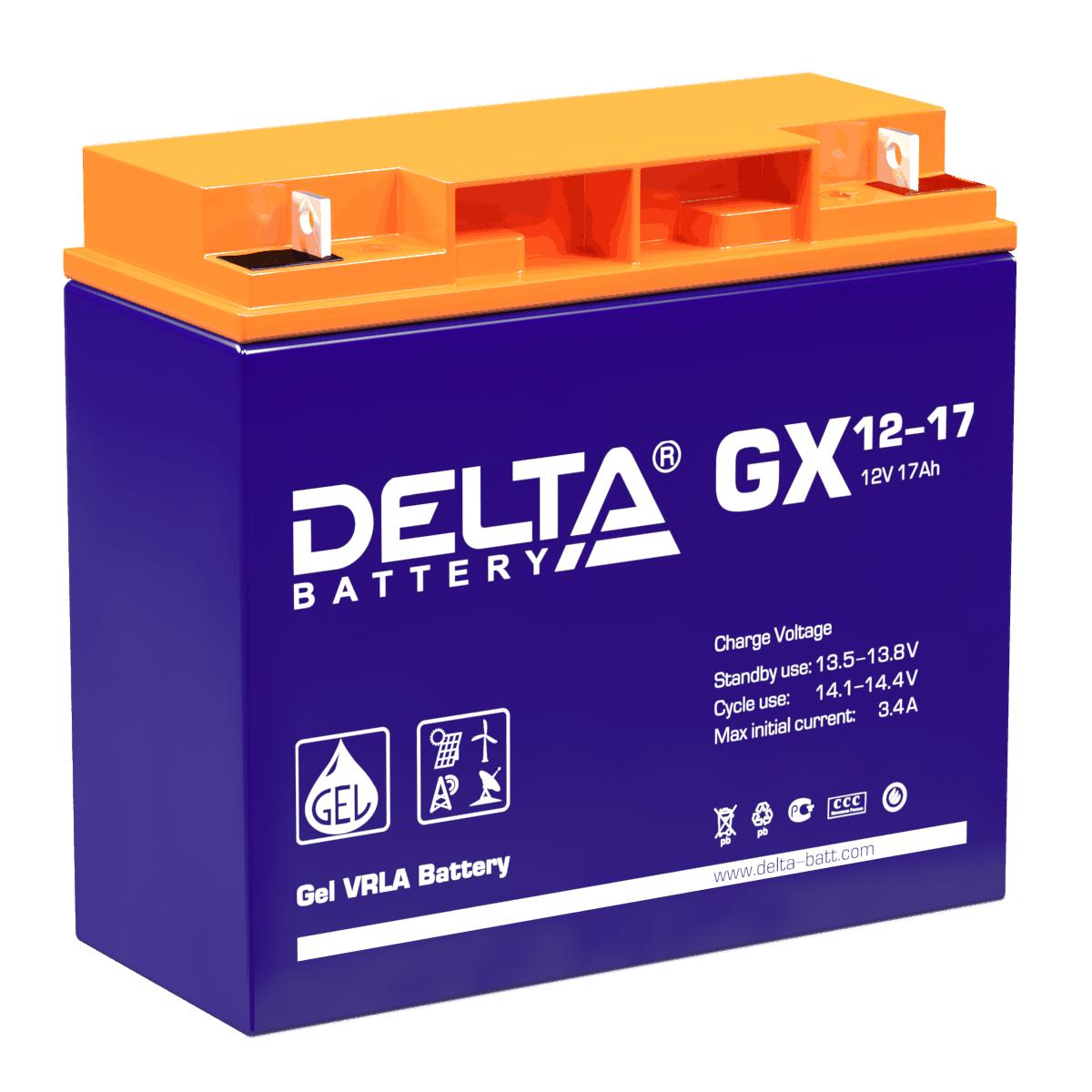 Аккумулятор Delta GX 12-17 (GEL)