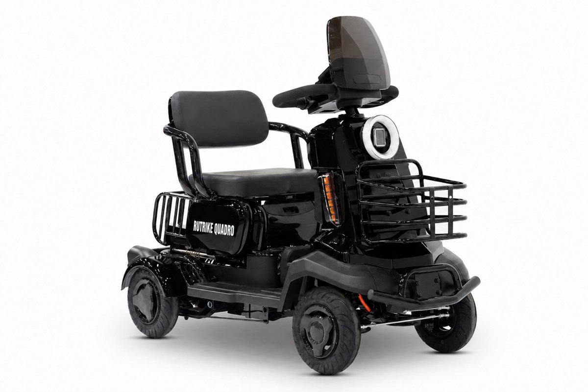Электроскутер четырехколесный RUTRIKE Квадро Черный 3265 026356-3265