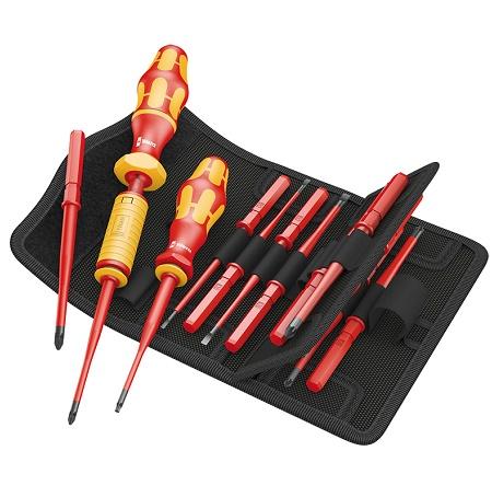 Отвертка с битами динамометрическая WERA Kraftform Kompakt VDE Torque 16 предметов WE-135906 WE-135906